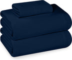 Utopia Bedding Twin Sheet Set - Jersey Knit Sheets 3 Piece Twin Jersey Sheet Set - Cotton Jersey Sheets - Soft T-Shirt Stretchy