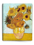 DECORARTS - Twelve Sunflowers, Vincent Van Gogh Art Reproduction. Giclee Canvas Prints Wall Art for Home Decor 30x24 x1.5