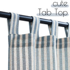 Jinchan Kitchen Curtains Linen Striped Tier Curtains 36 Inch Ticking Stripe Cafe Curtains Pinstripe Farmhouse For Bathroom Rv 2 Panels Blue On Beige