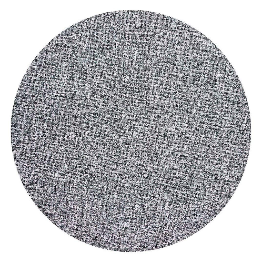 Overstock London Abstract/Tweed Wool Hand-Tufted Rug Charcoal 10' X 10' 10' Round Indoor Round