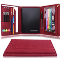 Trifold Cover For Rocketbook Fusion Executive Size, Multi A5 Size Notebook Case With Pen Holder, Pencil Case, Zipper Pocket, Bus