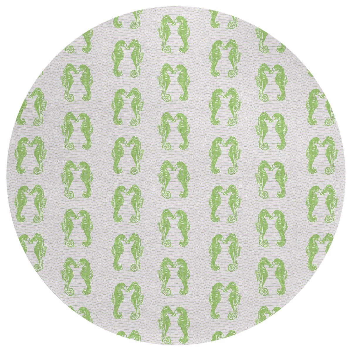 Seabreeze Sz15 Green Coastal Rug Round 8' X 8'