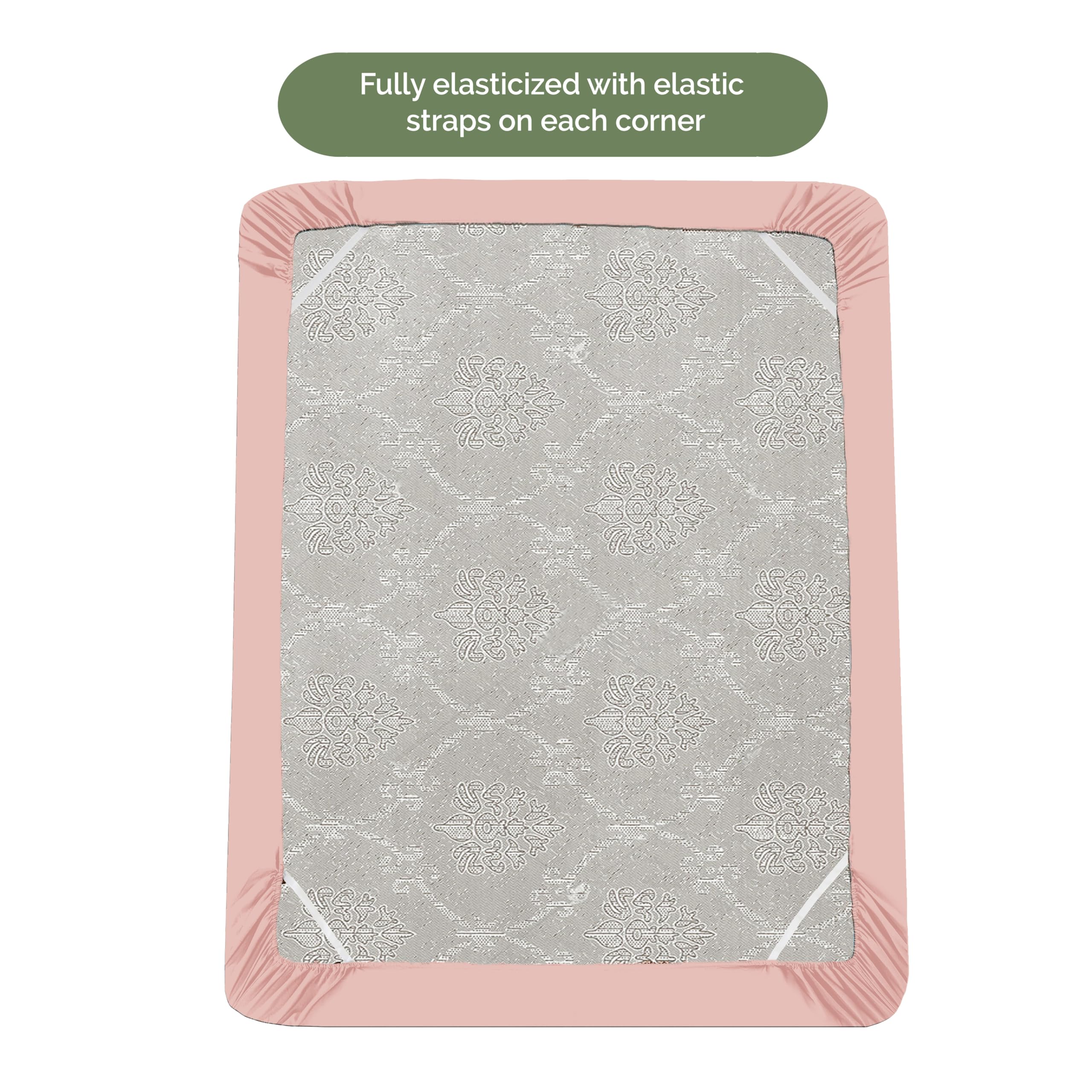 Elegant Comfort 1500 Premium Hotel Quality 18-21 Inches Deep - Extra Deep Pocket Single Fitted Sheet For High Mattress, Luxury And Softest, Smart Pocket - Wrinkle Free, Full, Dusty Rose