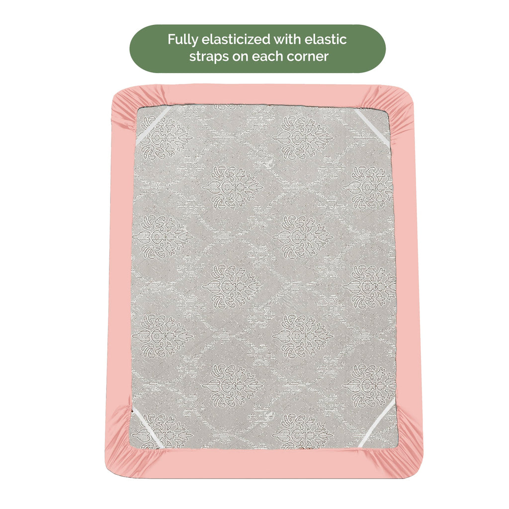 Elegant Comfort 1500 Premium Hotel Quality 18-21 Inches Deep - Extra Deep Pocket Single Fitted Sheet For High Mattress, Luxury And Softest, Smart Pocket - Wrinkle Free, Full, Dusty Rose