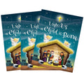 2024 Advent Calendar, Nativity Scene Jesus is Born Countdown to Christmas for Families, Pack of 3, 8x10 Inch