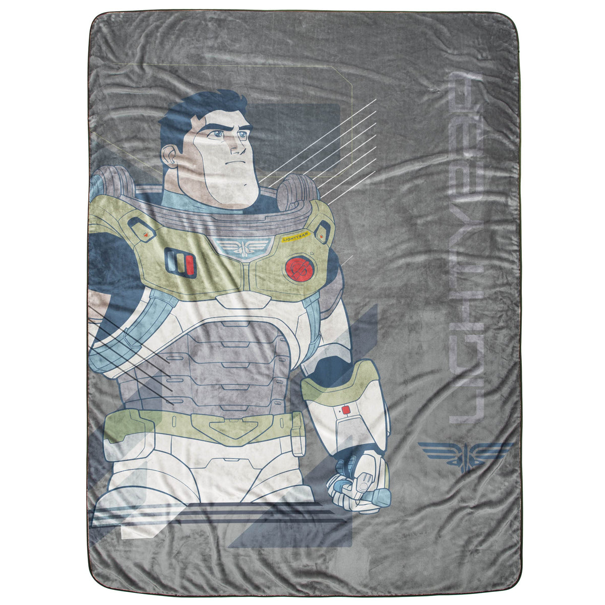 Jay Franco Disney Pixar Lightyear Blanket - Measures 62 X 90 Inches, Kids Bedding Features Buzz - Fade Resistant Super Soft Flee