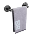 NearMoon Industrial Pipe Towel Bar, Heavy Duty Bathroom Hardware Towel Holder Accessory, Wall Mounted DIY Rustic Iron Bathroom T