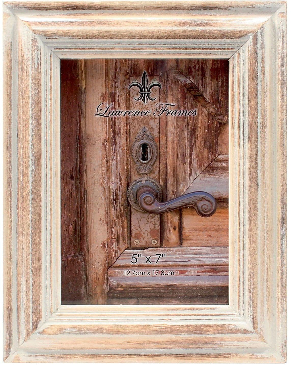 Lawrence Frames 5x7 White Wash Maple Picture Frame, Natual