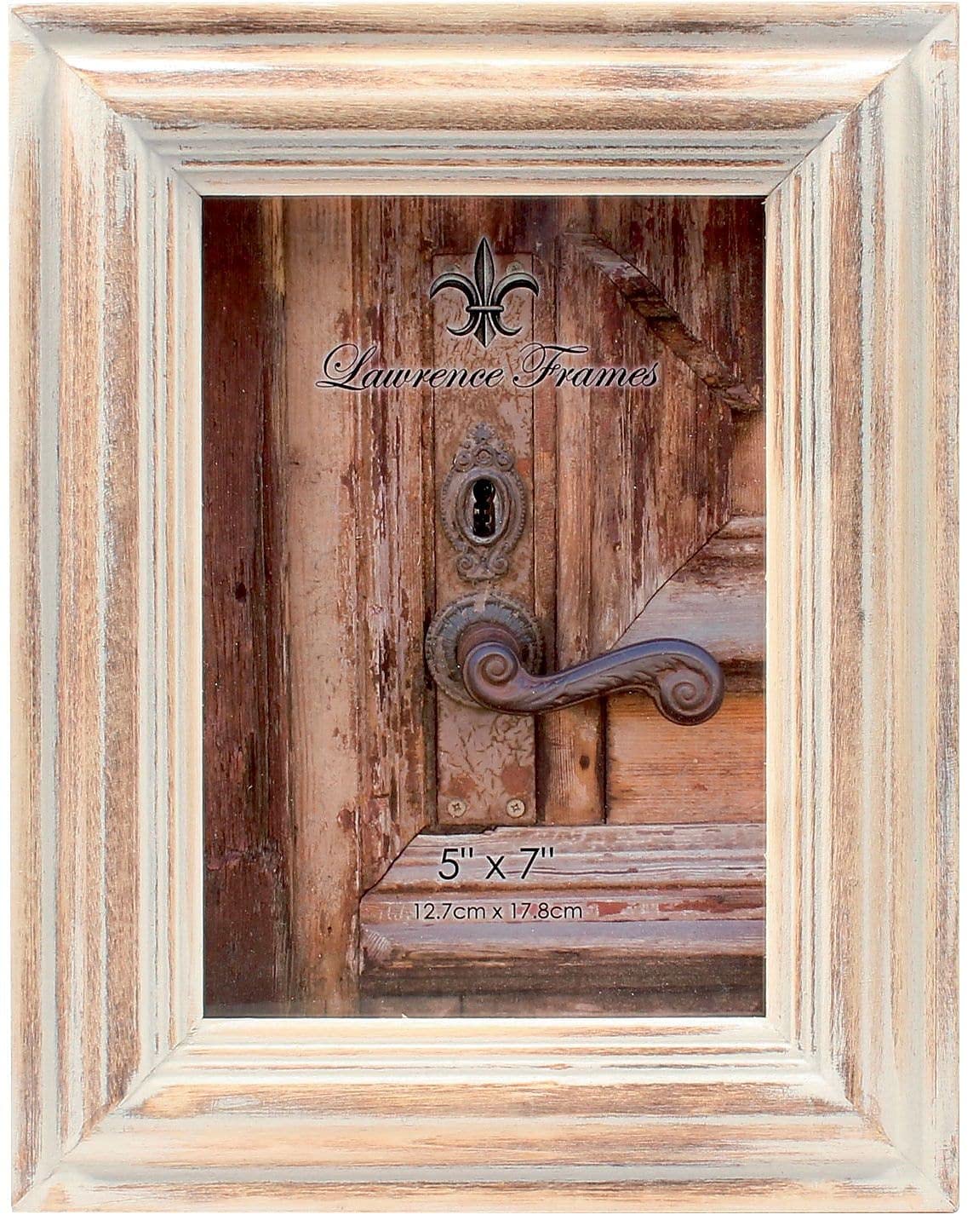 Lawrence Frames 5x7 White Wash Maple Picture Frame, Natual