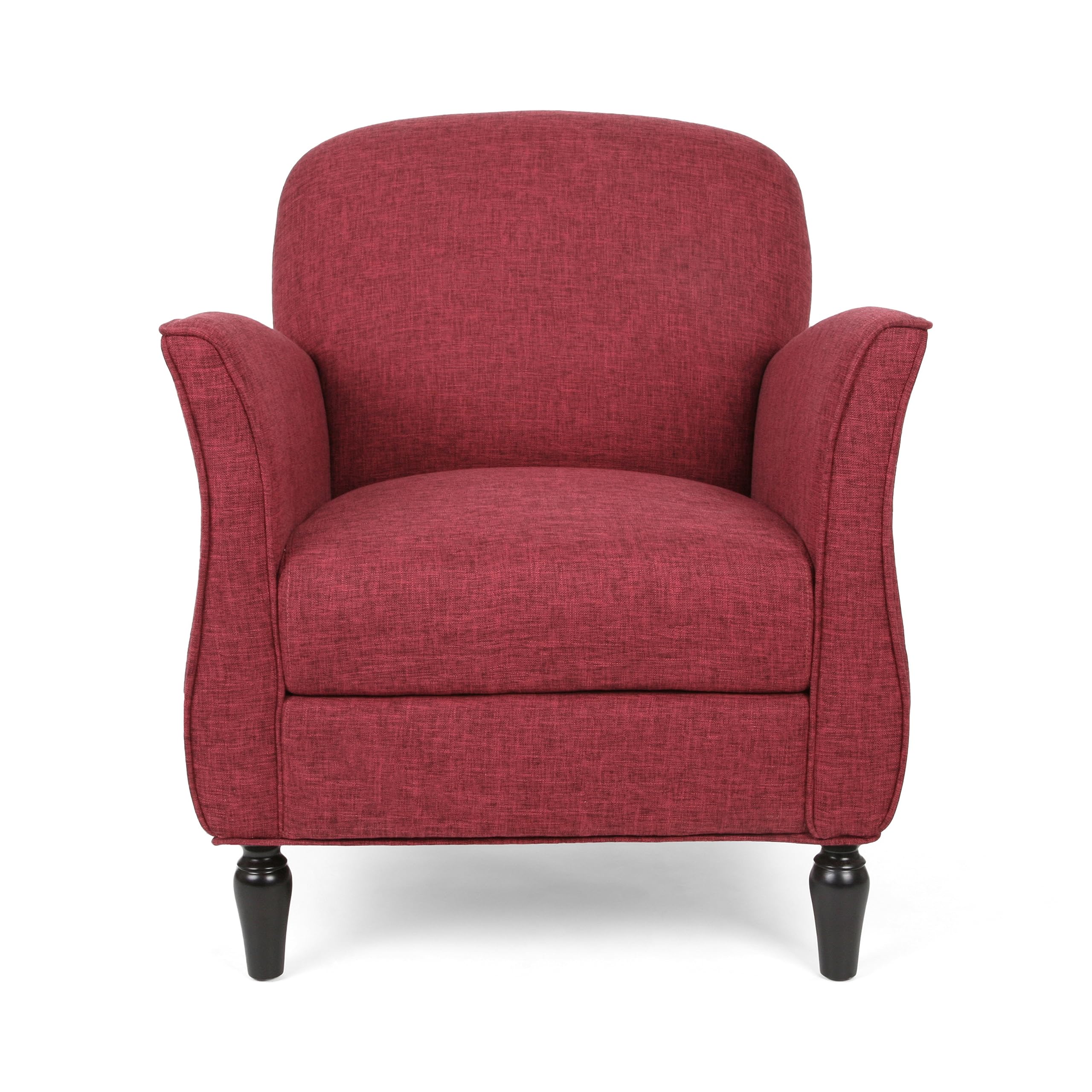 Christopher Knight Home Crew Traditional Tweed Armchair, Cranberry, Gray