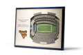 YouTheFan NCAA West Virginia Mountaineers 5-Layer StadiumView 3D Wall Art - Milan Puskar Stadium