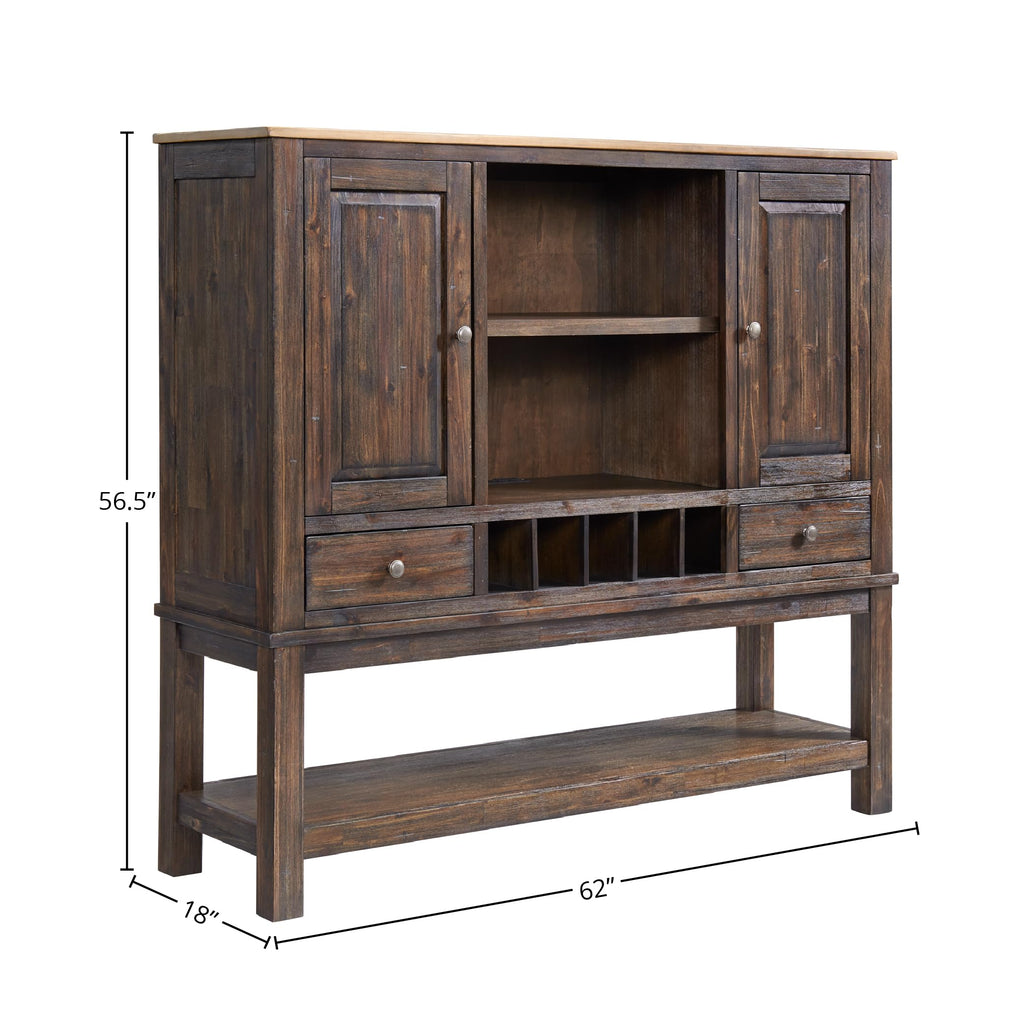 Intercon Transitions 62" w/Wine Storage Sideboards, Brown