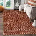 Wonnitar Moroccan Washable Area Rug, 3x5 Non-Slip Rugs for Living Room, Geometric Tribal Kitchen Entry Throw Mat, Soft Low Pile 