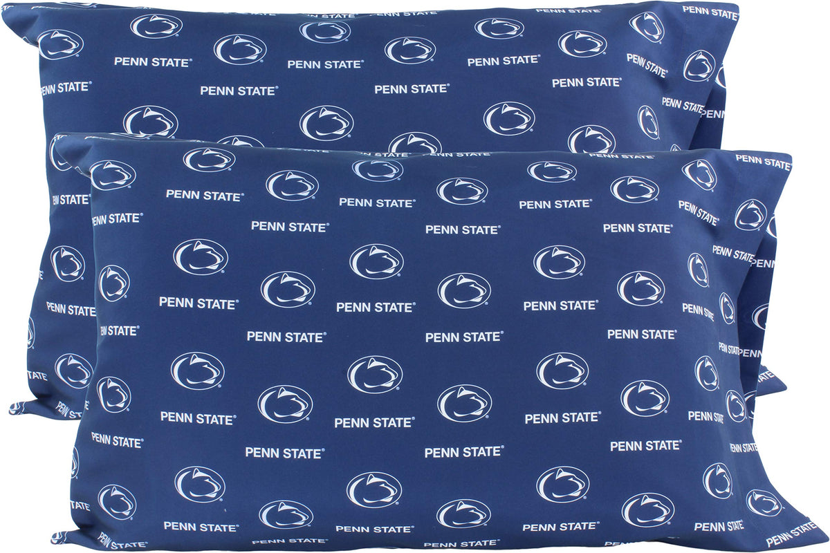 College Covers Everything Comfy Penn State Nittany Lions Pillowcase Pair, King, 20' X 40', Includes 2 King Pillowcases
