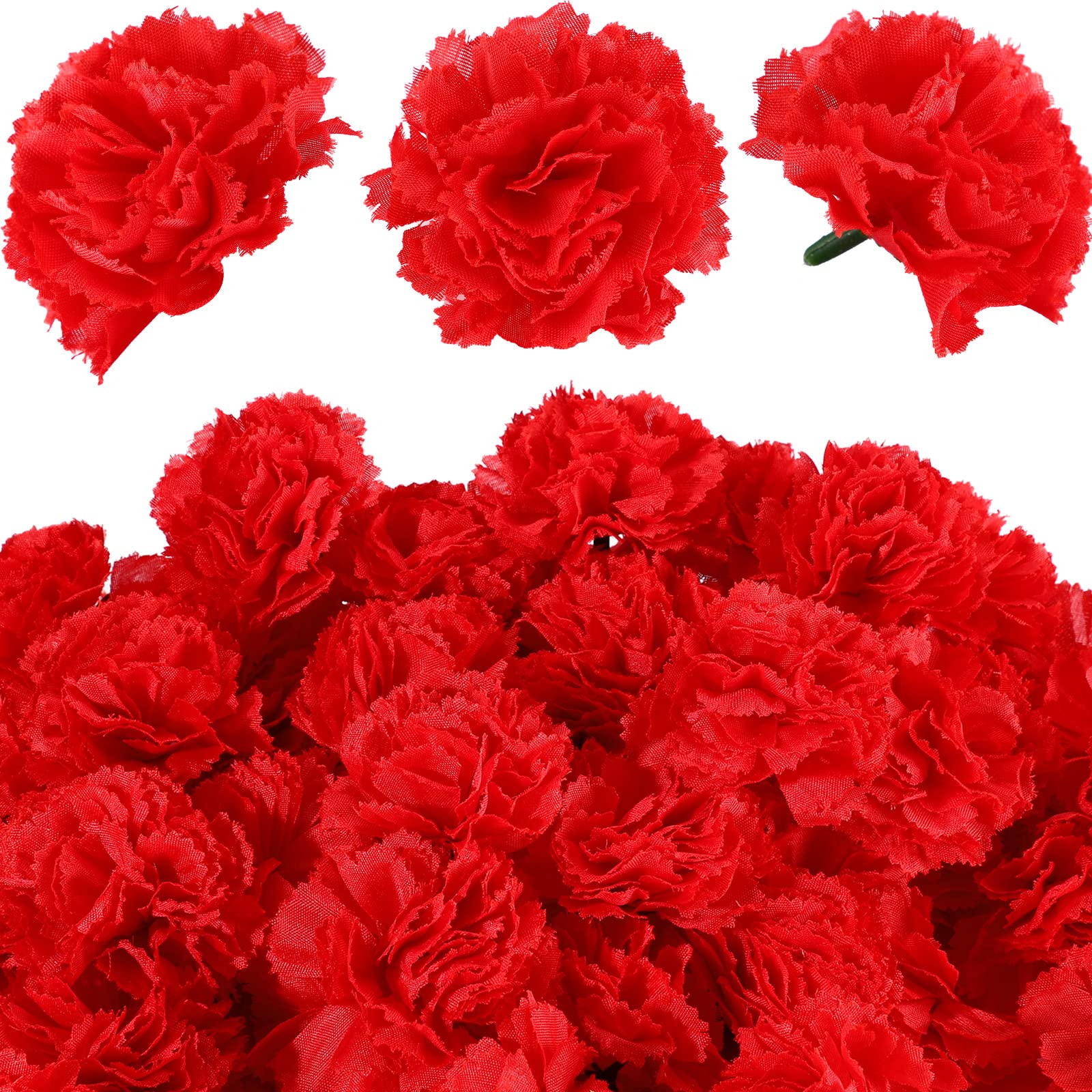WILLBOND 140 Pcs Marigold Flower Head Mexican Artificial Marigold Flowers Halloween Flower Day of The Dead Decoration for Diwali