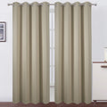 Lemomo Blackout Curtains 66 X 84 Inch/Beige Curtains Set Of 2 Panels/Thermal Insulated Room Darkening Bedroom Curtains
