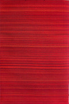 Mad Mats Geometric Outdoor Rug, Reversible Plastic Mat (6' X 9', Mix - Warm Red)