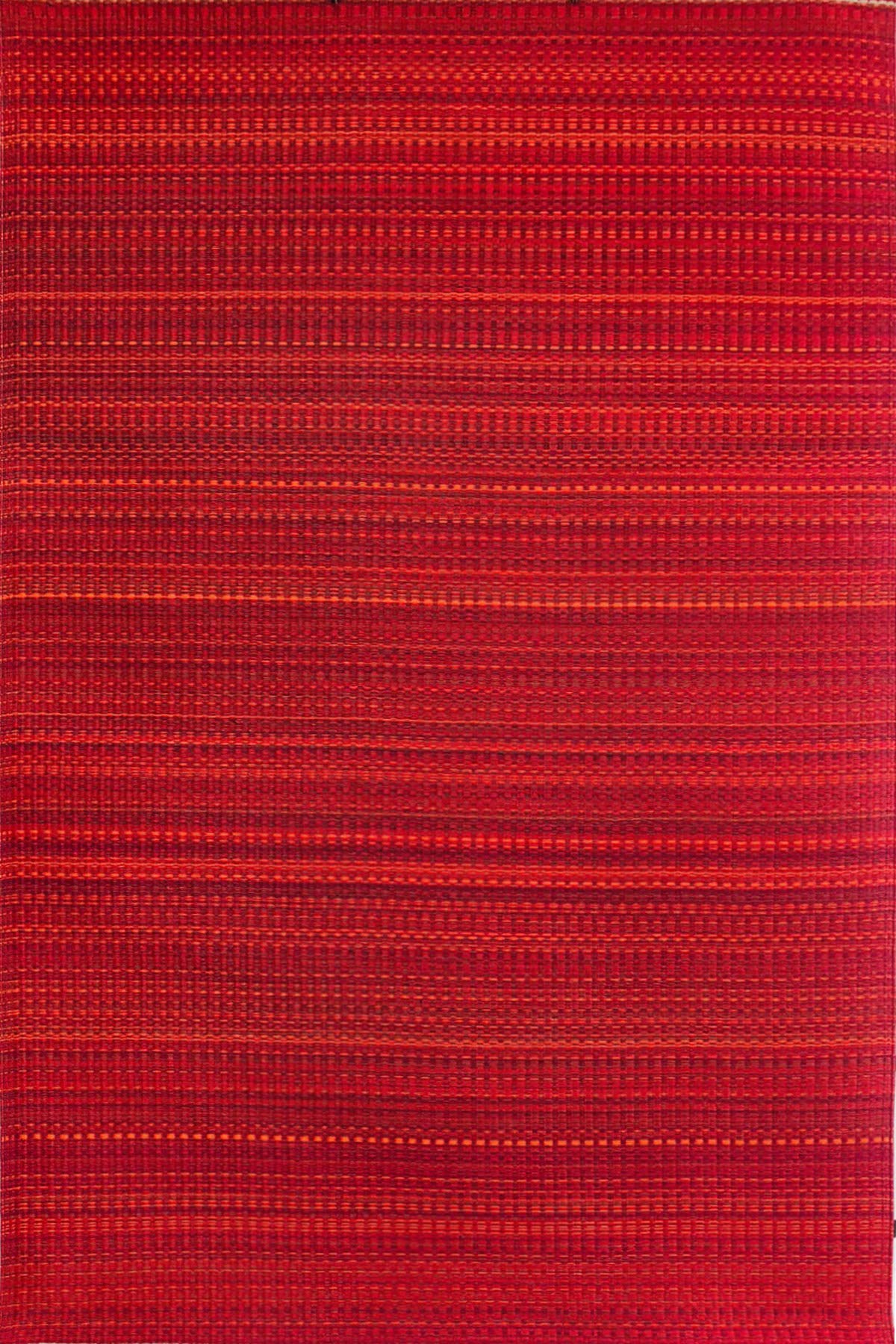 Mad Mats Geometric Outdoor Rug, Reversible Plastic Mat (6' X 9', Mix - Warm Red)