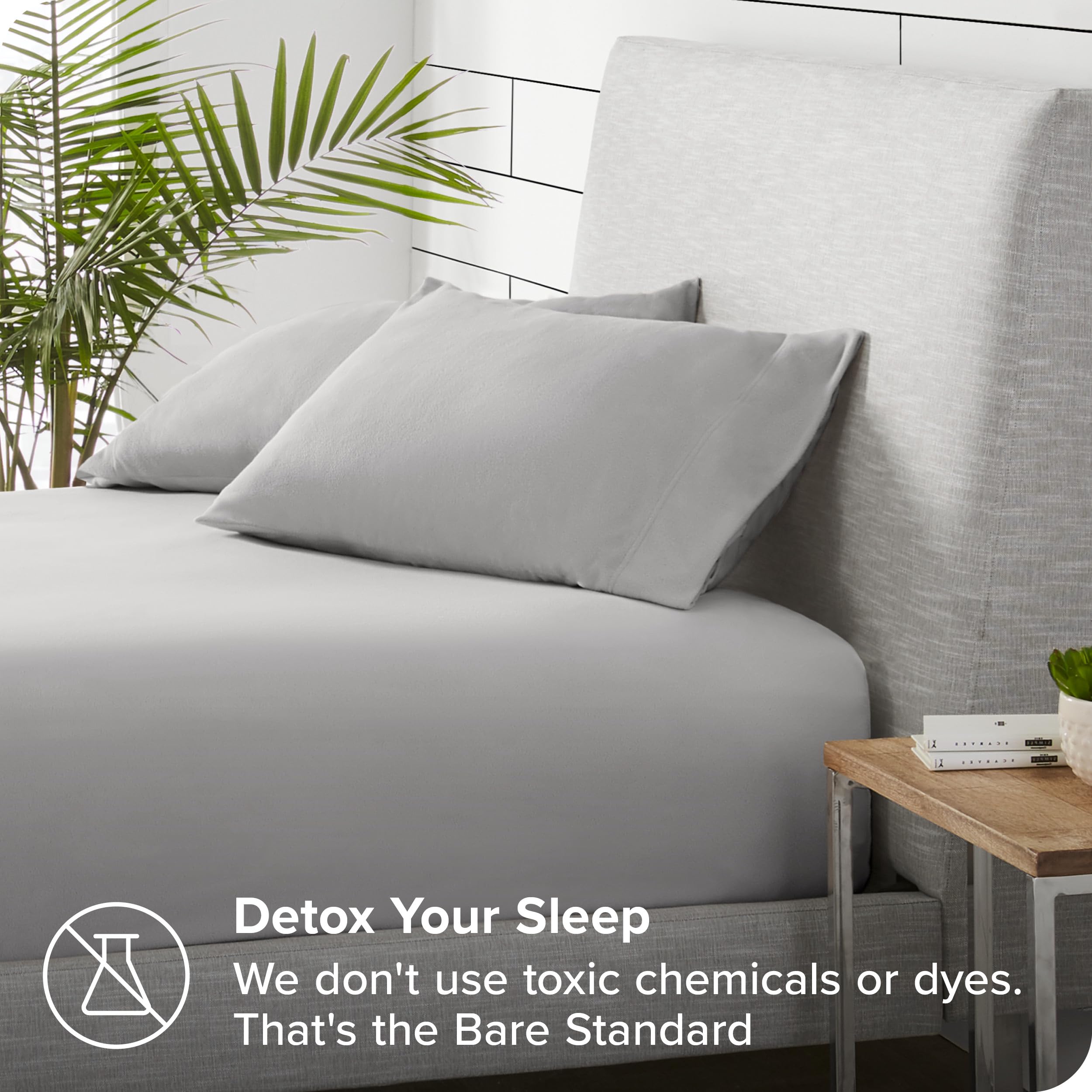 Bare Home Super Soft Fleece Fitted Sheet - King Size - Extra Plush Polar Fleece - Deep Pocket - All Season Cozy Warmth (King, Li