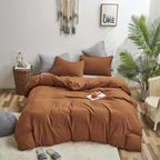Karever Comforter Set, Pumpkin Color, Bedding Set For Women Girls, Full 3 Pcs, Breathable Soft Bedroom Collection