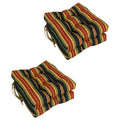 Blazing Needles 16-Inch Outdoor Square Chair Cushion, 16' X 16', Lyndhurst Raven 4 Count