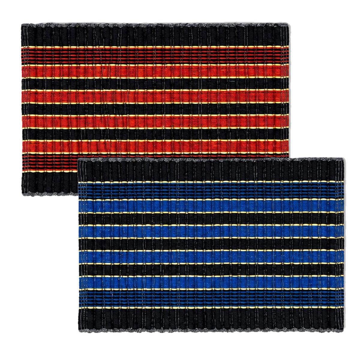 BENAVJI Door Mat AntiSkid Cotton Blend Kitchen Rugs, 23X15 Inch Multi Color Mix N Match Design, Super Absorbent Quick Dry Bath 