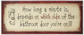 Stupell Home D  cor 'How Long A Minute Is ' Bath Bathroom Wall Plaque, 7 x 0.5 x 17, Proudly Made in USA