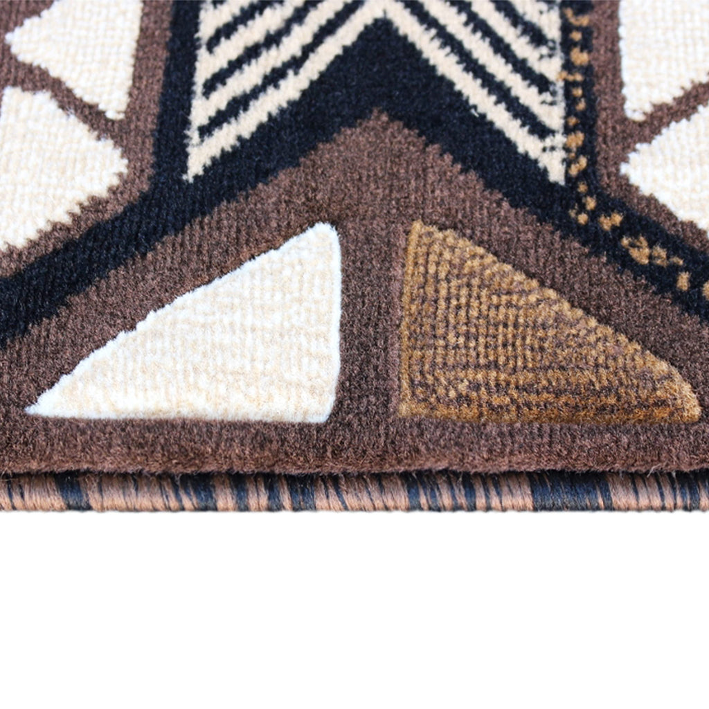 Flash Furniture Mohave Traditional Southwestern Style Area Rug - Rustic Chocolate Accent Rug - 8' X 10' - Olefin Fibers With Jute Backing
