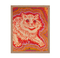 Poster Master Cat Poster - Psychedelic Style Cat Print - Louis Wain Art - Housewarming Gift for Men, Women, Animal Lover - Great