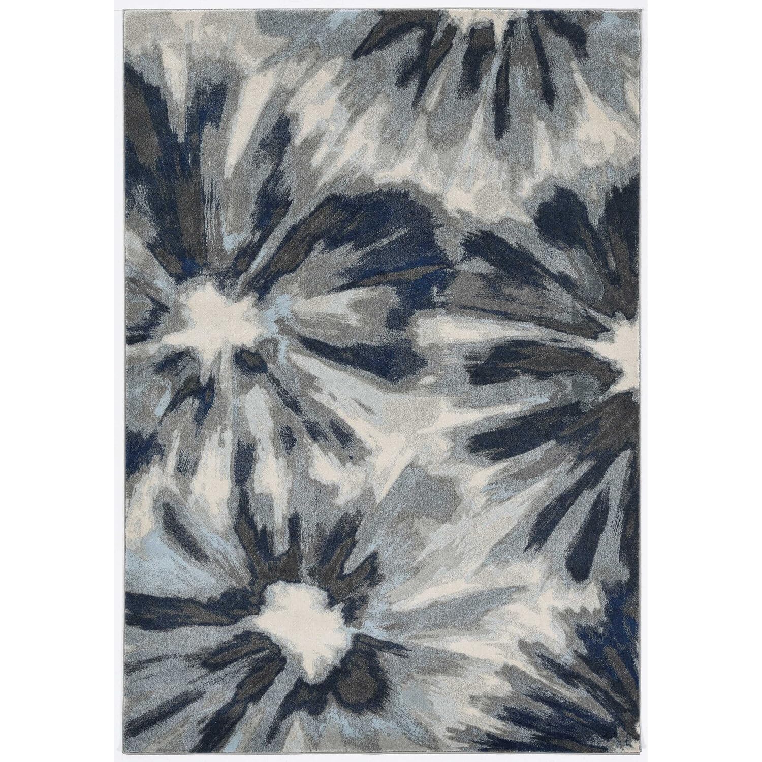 HomeRoots 10' X 13' Ivory Blue Area Rug