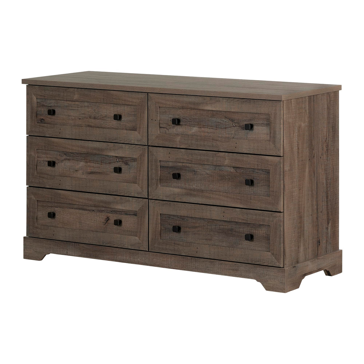 South Shore Hazen 6-Drawer Double Dresser, Fall Oak