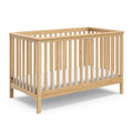 Storkcraft Hillcrest 4-in-1 Convertible Crib (Natural) - Converts to Daybed, Toddler Bed, and Full-Size Bed, Fits Standard Full-