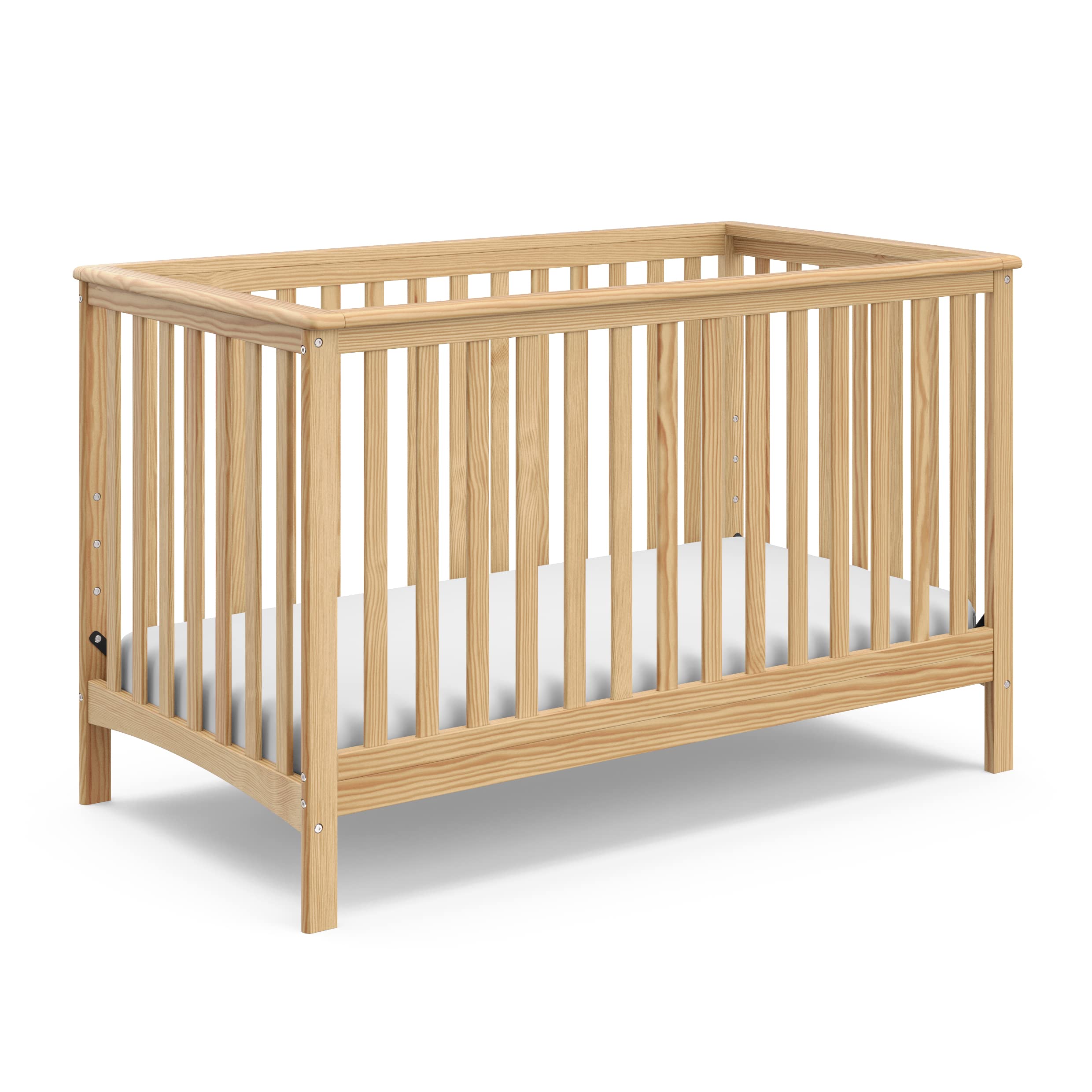 Storkcraft Hillcrest 4-in-1 Convertible Crib (Natural) - Converts to Daybed, Toddler Bed, and Full-Size Bed, Fits Standard Full-