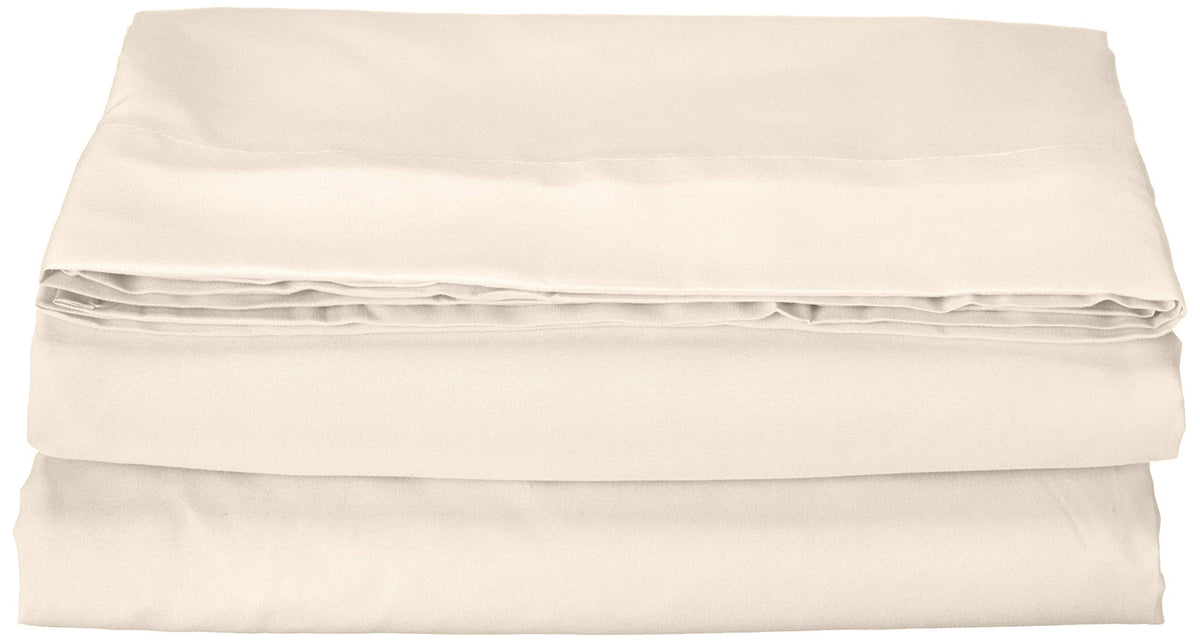Luxury Flat Sheet On Amazon Elegant Comfort Wrinkle-Free 1500 Thread Count Egyptian Quality 1-Piece Flat Sheet, Queen Size, Crea