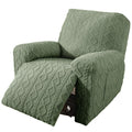 vctops Christmas Green 4 Pieces Geometric Jacquard Plush Recliner Slipcovers Soft Fuzzy Fluffy Sofa Couch Cover Anti-Slip Furnit