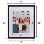 Beyond Your Thoughts 16''X20'' With Matted For 11''X14'' Wood + Glass (Hang/Stand) Black Picture Photo Frame Photo For Wall Top-