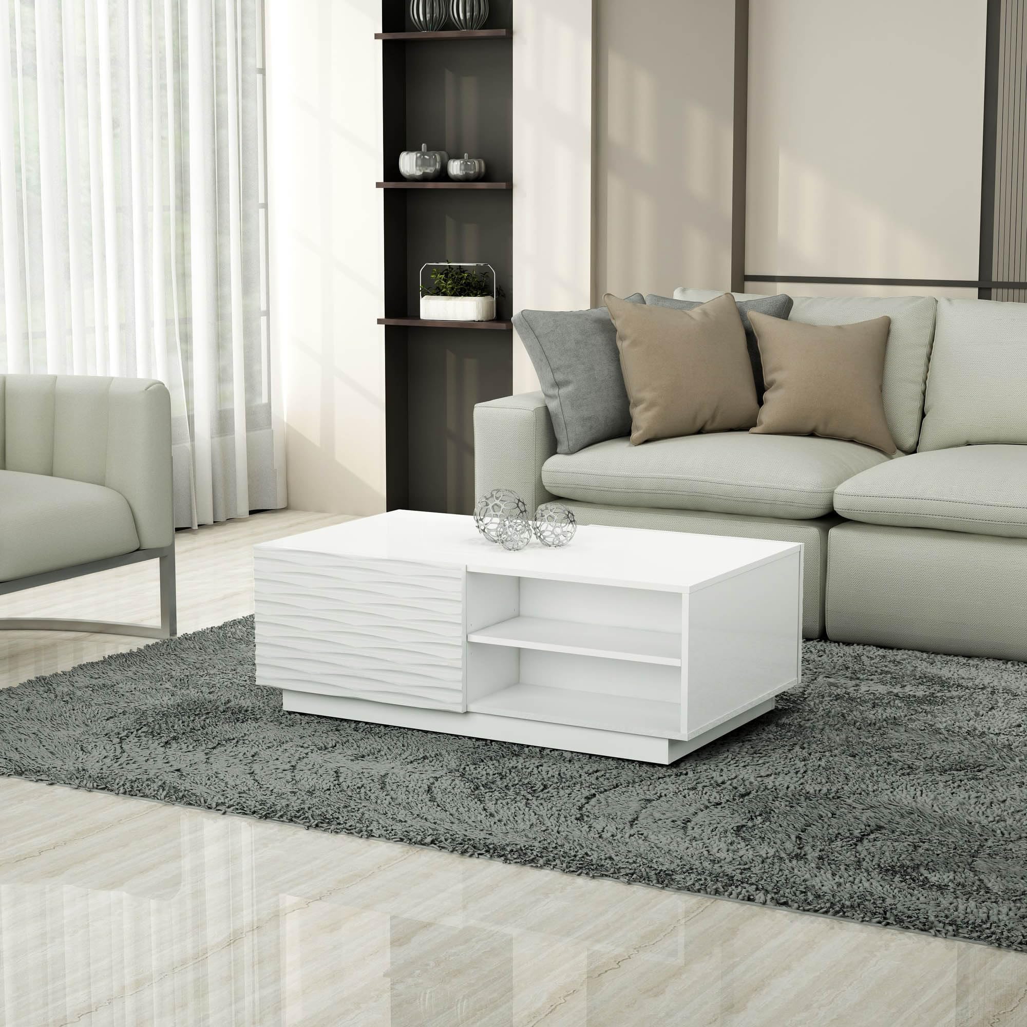 Anderson Teak Hinwil Coffee Table, White
