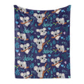 Koala Blanket Soft Flannel Lightweight Koala Throw Blanket Mushroom Present For Kids Girls Boys All Season Animals Blankets For