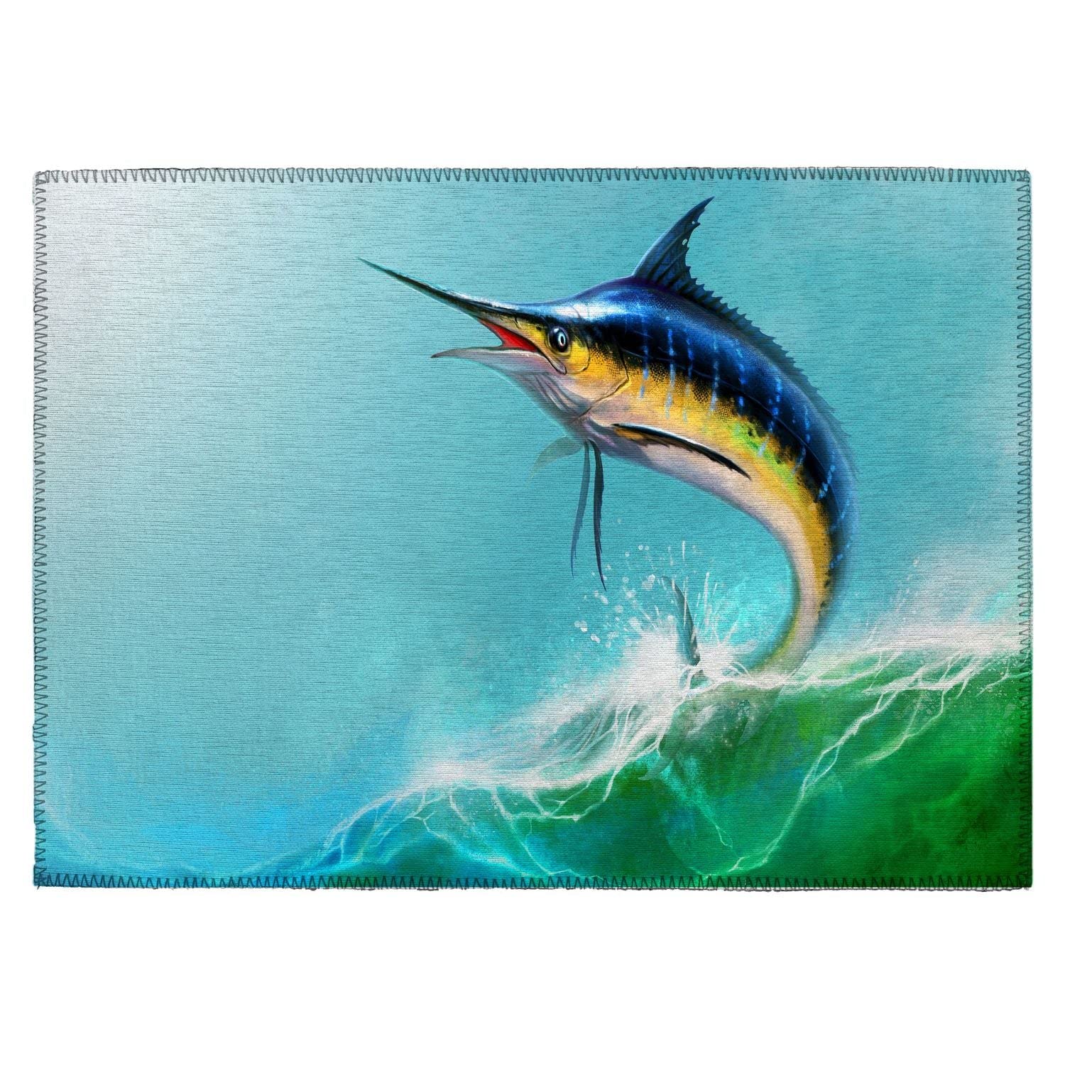 Harbor Ha2 Blue Coastal Rug Rectangle 3' X 5'