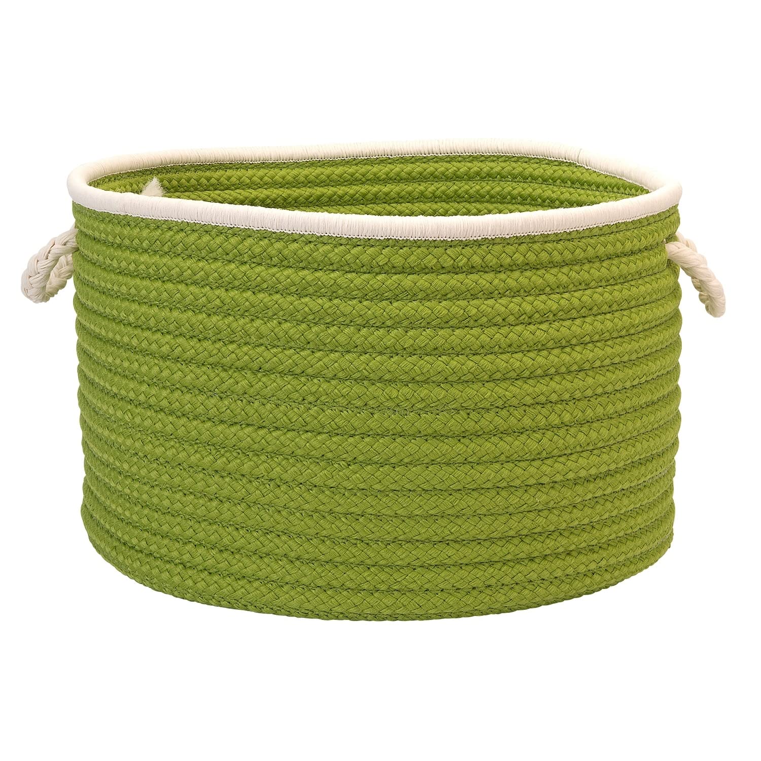 Doodle Edge Colonial Mills Utility Basket, 14 By 10-Inch, Bright Green