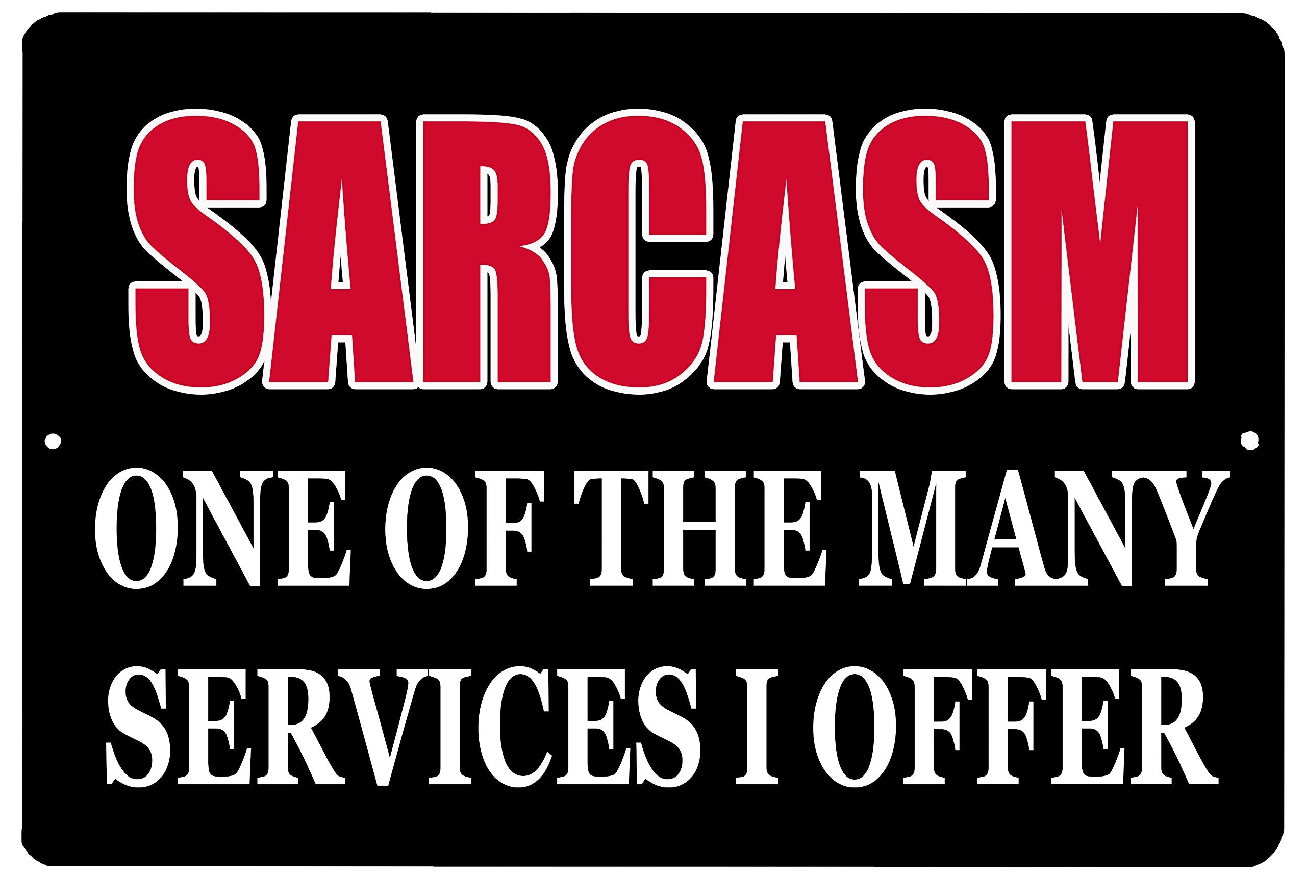 Rogue River Tactical Funny Sarcastic Metal Tin Sign Wall Decor Man Cave Bar One Of The Many Services I Offer
