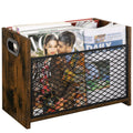 YINMIT Magazine Holder, Magazine Rack for Desktop and Home Office, Farmhouse File Storage Basket for Letters, Magazines, Books, 
