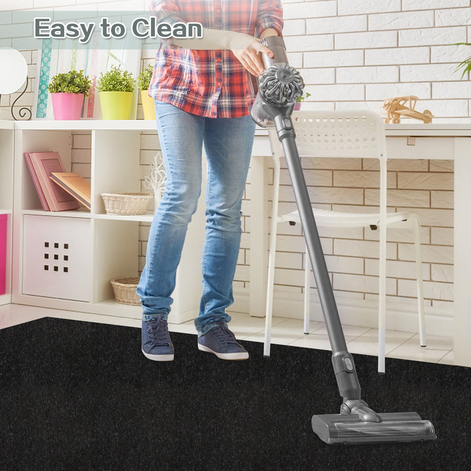 Custom Size Runner Rug 3 Ft X 28 Ft, Zgr 2-82Ft Carpet Runners Hallway Entryway Kitchen Garage Laundry Room Area Rugs With Non-S