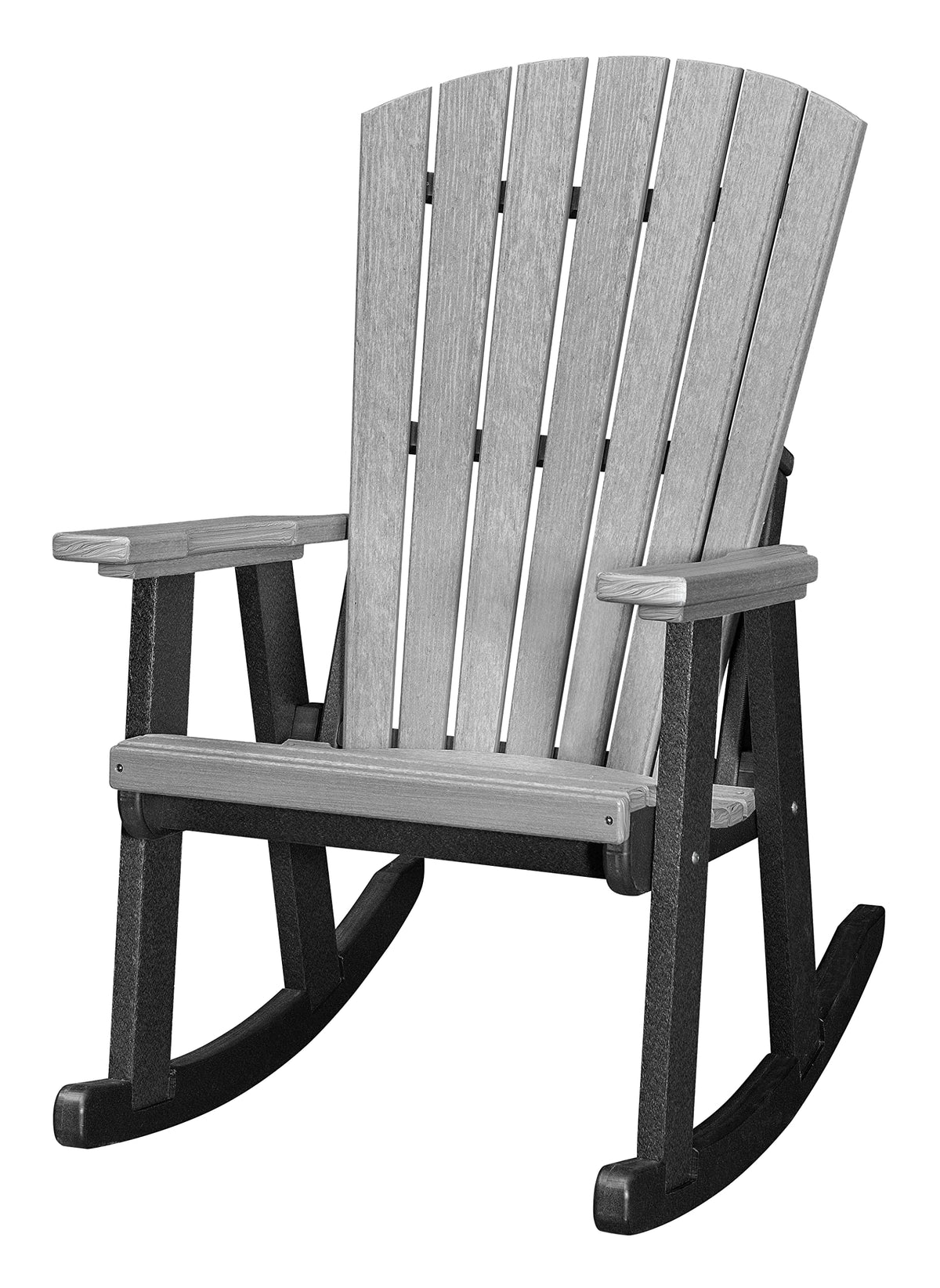 American Furniture Classics Rocking Chair, Light Grey and Black