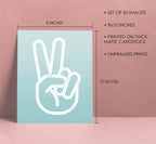 Peach Aesthetic Wall Collage Kit, Room Decor For Teen Girls, Peachy Teal Wall Art Print, Dorm Photo Collection, Boho Posters For