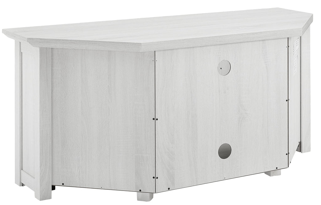 Crosley Furniture Camden TV Stand for 50+ inch TVs, Entertainment Center with Adjustable Storage Shelves, Whitewash