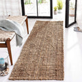 SAFAVIEH Natural Fiber Collection Runner Rug - 2 x 16, Natural, Handmade Chunky Textured Jute 0.75-inch Thick, Ideal for High 