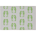 Seabreeze Sz15 Green Coastal Rug Rectangle 8' X 10'