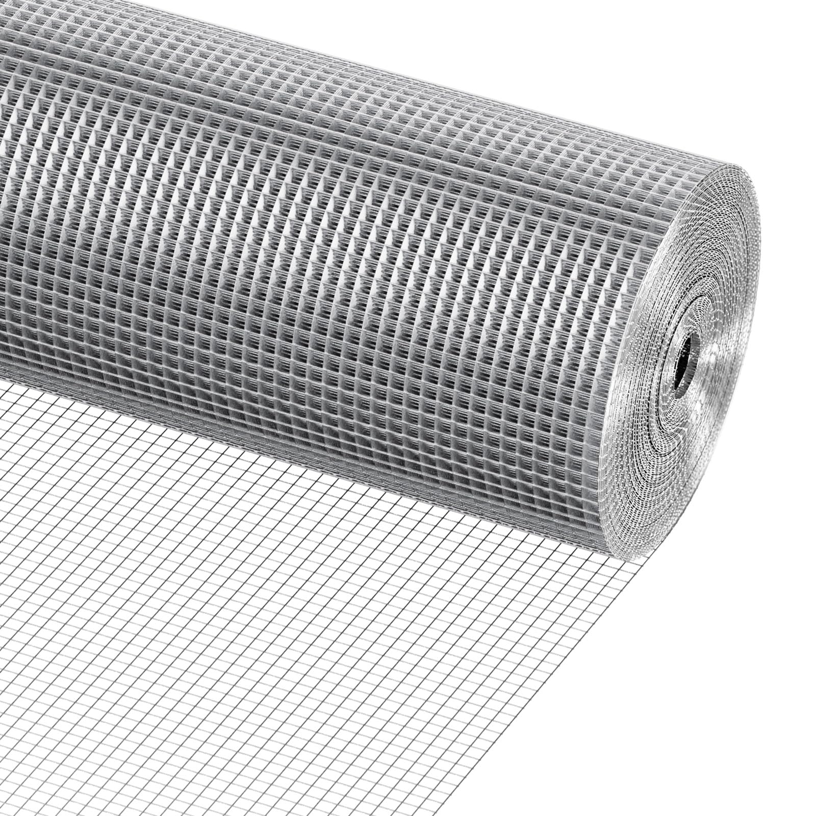 VEVOR Hardware Cloth, 1/4 inch 36in x 100 ft 23 Gauge, Hot Dipped Galvanized Wire Mesh Roll, Chicken Wire Fencing, Wire Mesh for