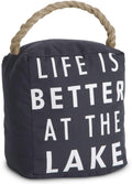 Pavilion Gift Company 72158 At The Lake Door Stopper, 5 By 6-Inch ,Black